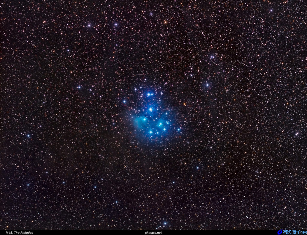 Completed Widefield M45