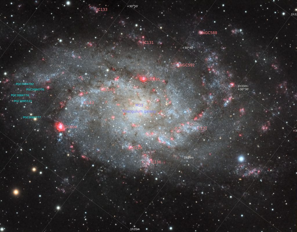 M33 Annotated