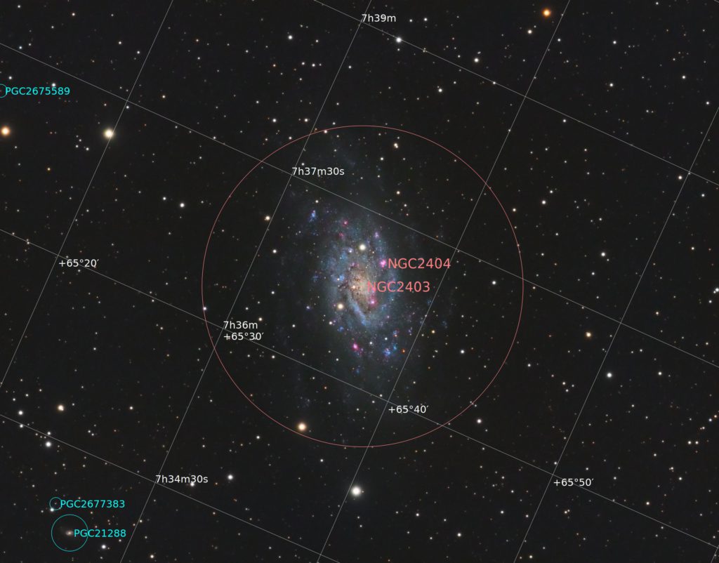 NGC 2403 Annotated