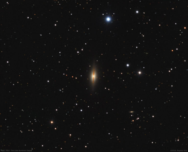 NGC 7814 – The Little Sombrero Galaxy – TEC 140 NGC 7814