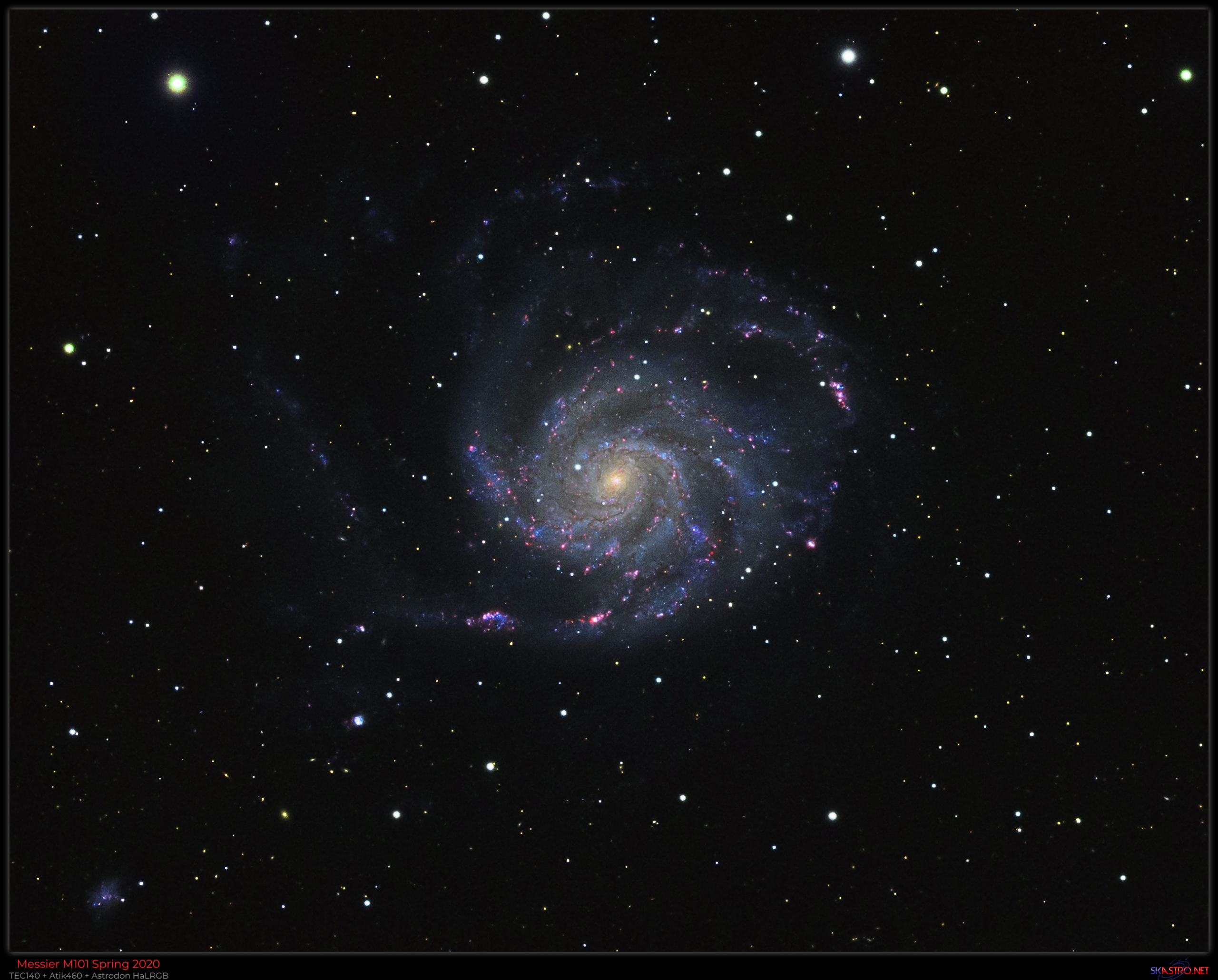 M101 with TEC140 and Atik 460 Astrodon HaLRGB