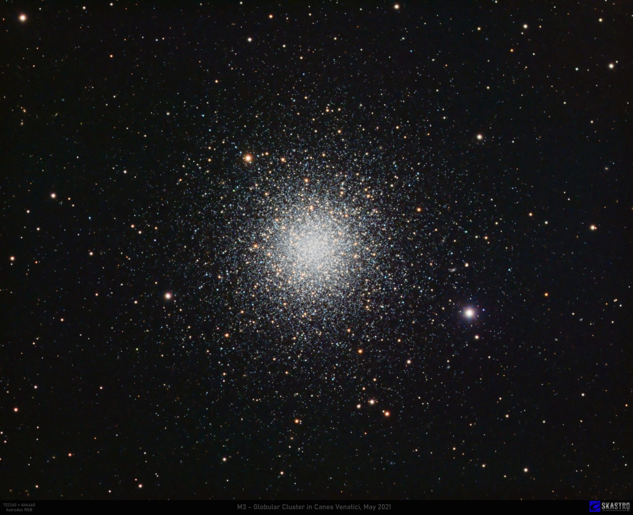 M3 Globular Cluster in Canes Venatici