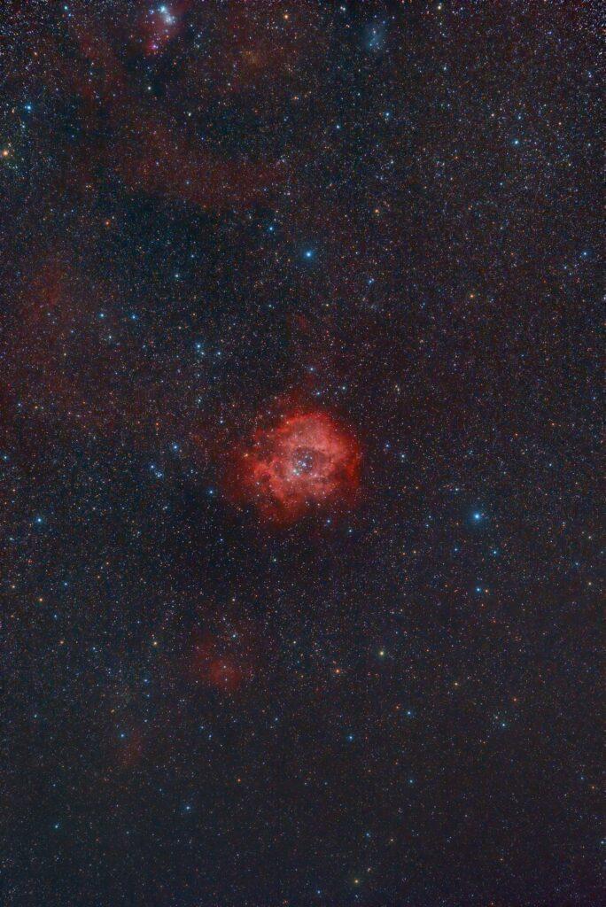 Rosette Nebula in Very wide field